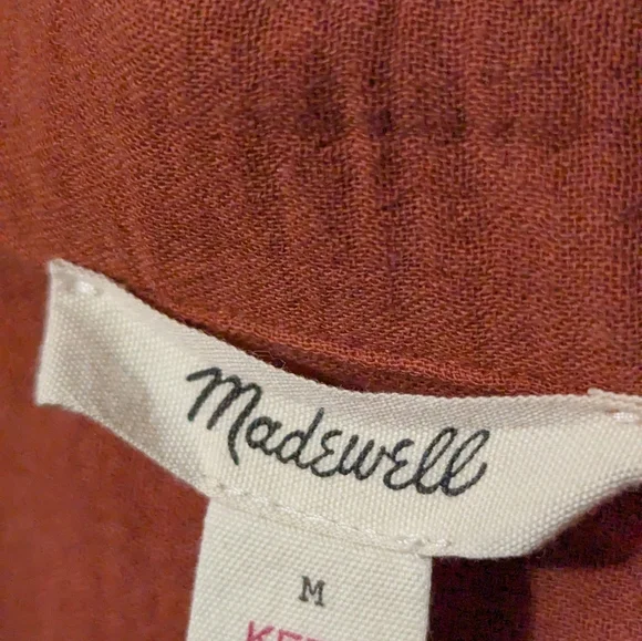 Madewell Terracotta Button-Up Shirt - Picture 4 of 4